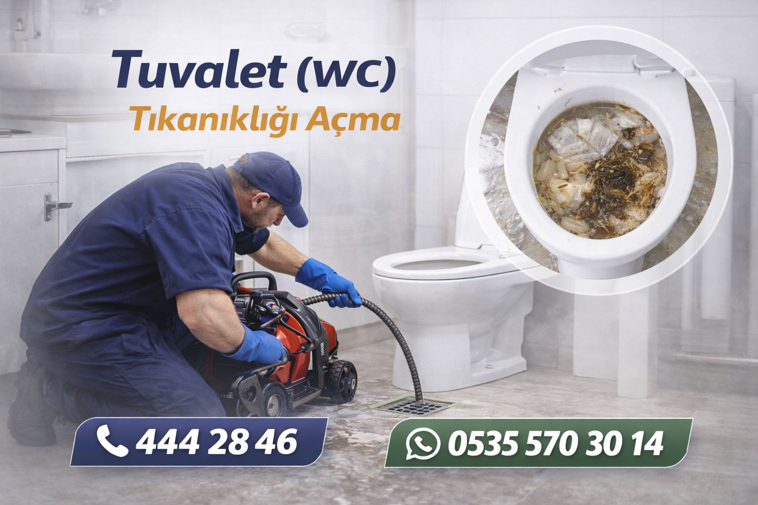 Tuvalet (WC) Tıkanıklığı Açma